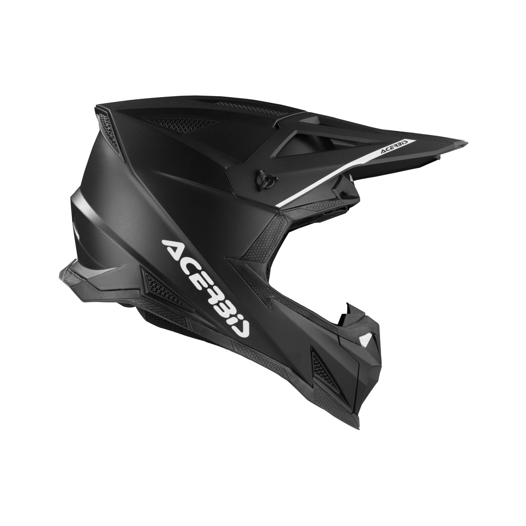 Casque Acerbis T711 noir cross enduro fibre ECE 22-06 - profil