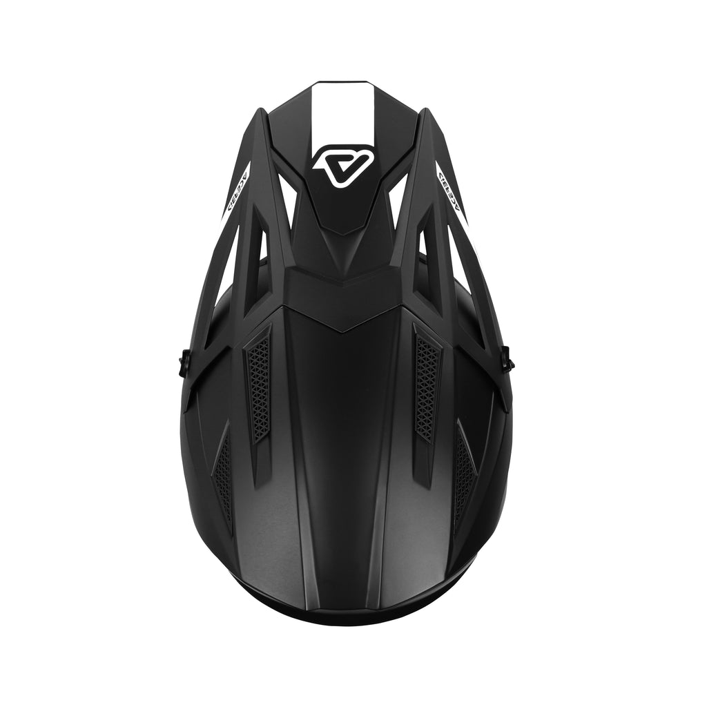 Casque Acerbis T711 noir cross enduro fibre ECE 22-06 - face