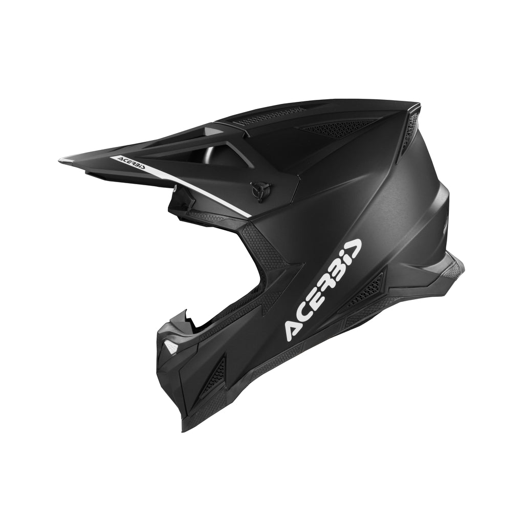 Casque Acerbis T711 noir cross enduro fibre - trois-quarts avant