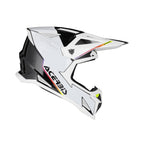 Casque Acerbis T711 blanc/noir cross enduro fibre ECE 22-06 - profil