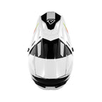 Casque Acerbis T711 blanc/noir cross enduro fibre ECE 22-06 - face