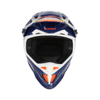 Casque Acerbis T711 bleu/orange cross enduro fibre - arrière