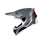 Casque Acerbis T711 gris/noir cross enduro fibre - arrière