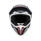 Casque Acerbis T711 gris/noir cross enduro fibre - trois-quarts arrière