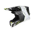 Casque Acerbis T711 noir/blanc cross enduro fibre ECE 22-06 - profil