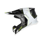Casque Acerbis T711 noir/blanc cross enduro fibre - trois-quarts avant