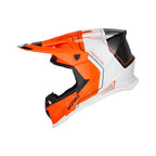 Casque Acerbis T711 orange fluo/noir cross enduro fibre - trois-quarts avant