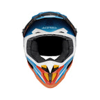 Casque Acerbis T711 bleu clair/blanc cross enduro fibre - arrière