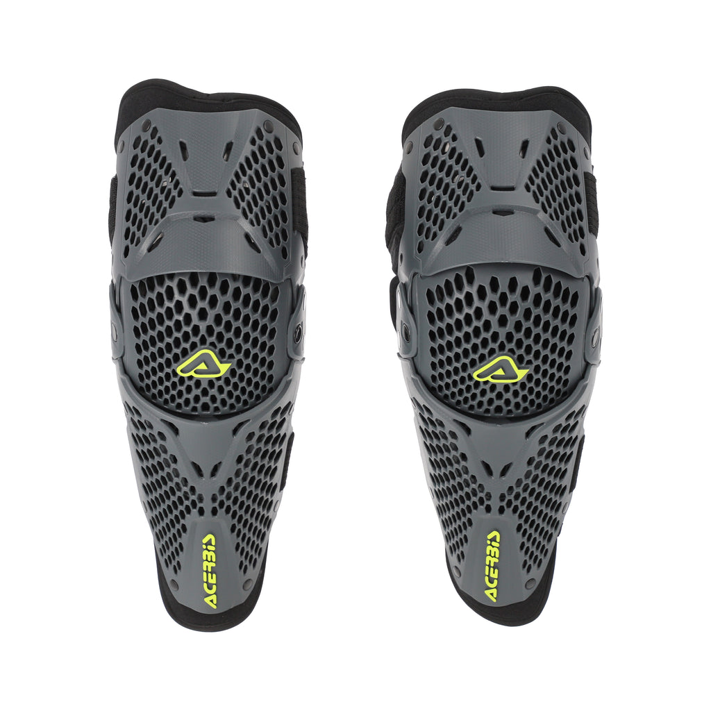 Acerbis K035 genouillère articulée moto cross enduro grise - vue face