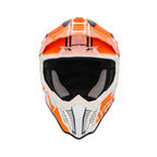 Casque Acerbis Airstrike-C orange/blanc cross enduro carbone - arrière
