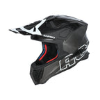 Casque Acerbis Airstrike-C noir/blanc cross enduro carbone ECE 22-06 - profil