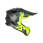 Casque Acerbis Airstrike-C noir/jaune fluo cross enduro carbone ECE 22-06 - face