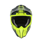 Casque Acerbis Airstrike-C noir/jaune fluo cross enduro carbone - arrière