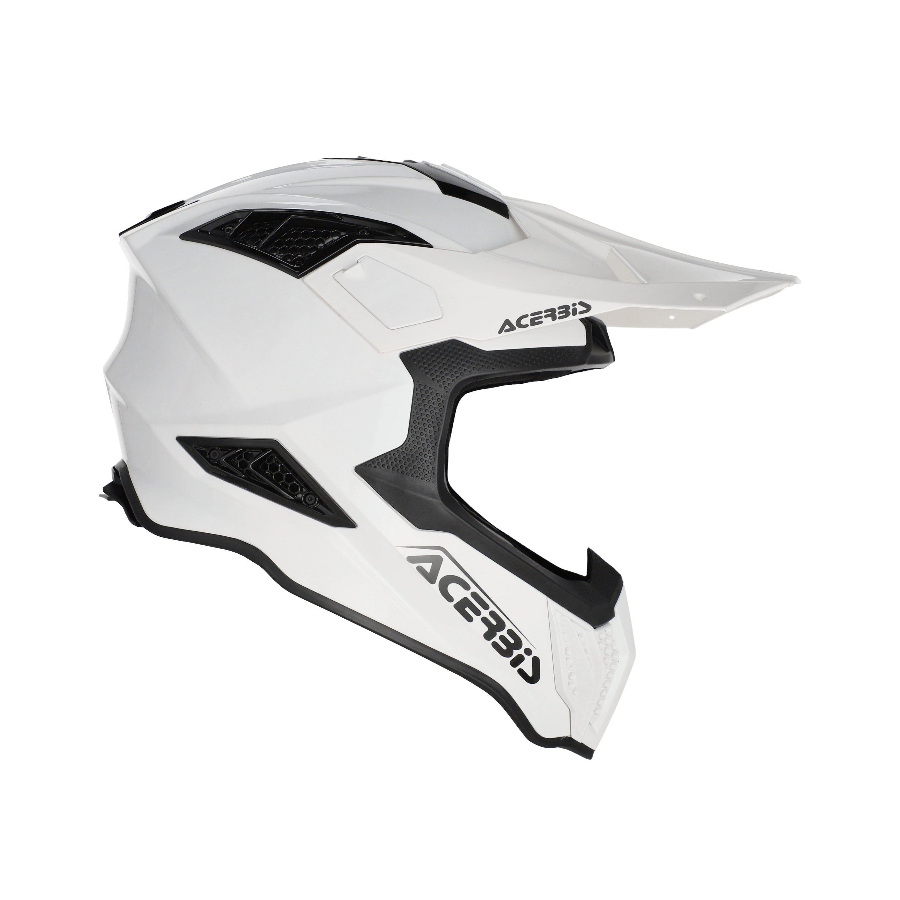 Casque Acerbis Airstrike-X blanc cross enduro fibre ECE 22-06 - face