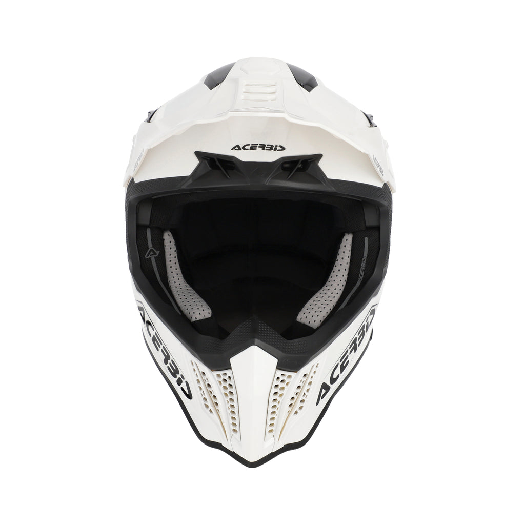 Casque Acerbis Airstrike-X blanc cross enduro fibre - arrière