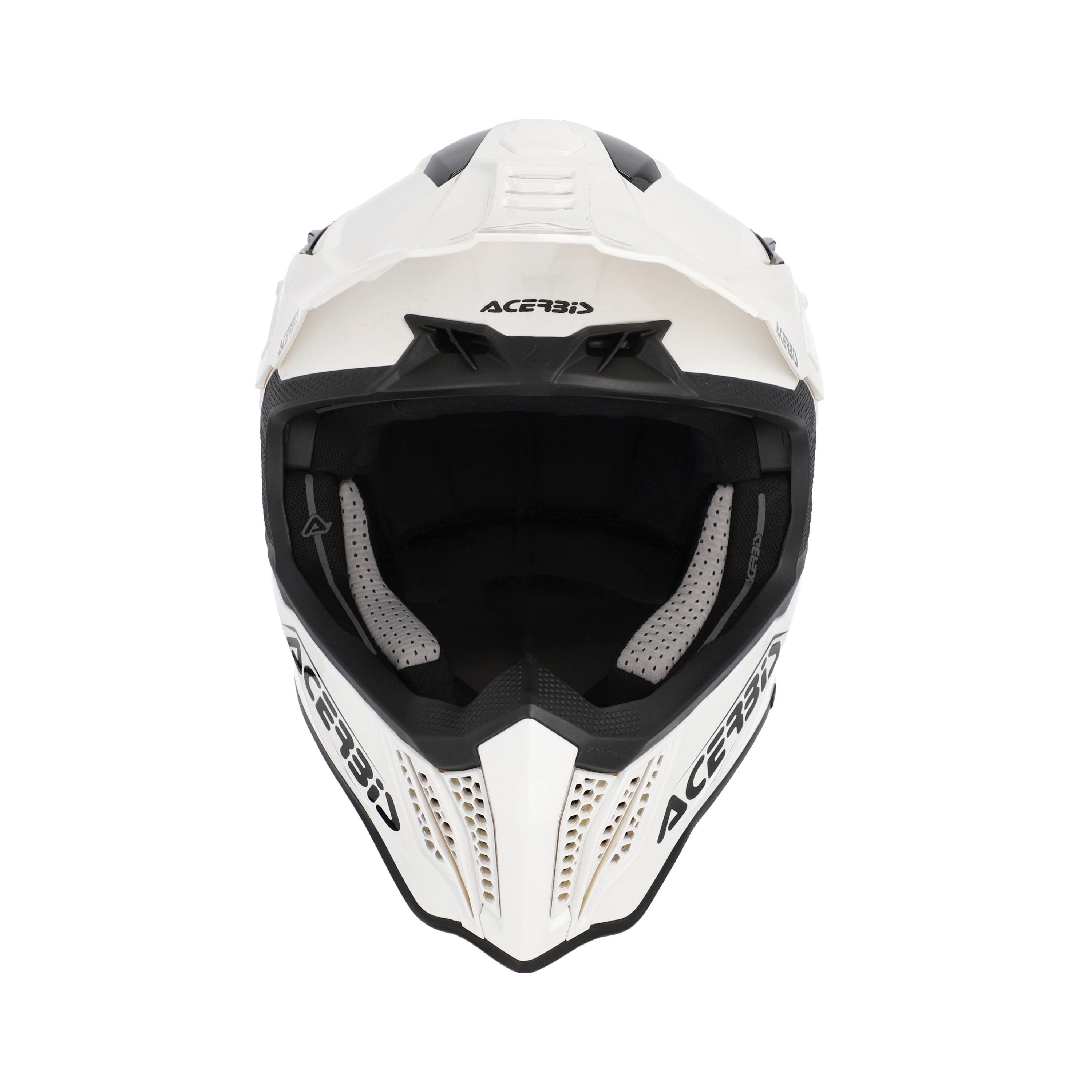 Casque Acerbis Airstrike-X blanc cross enduro fibre - arrière