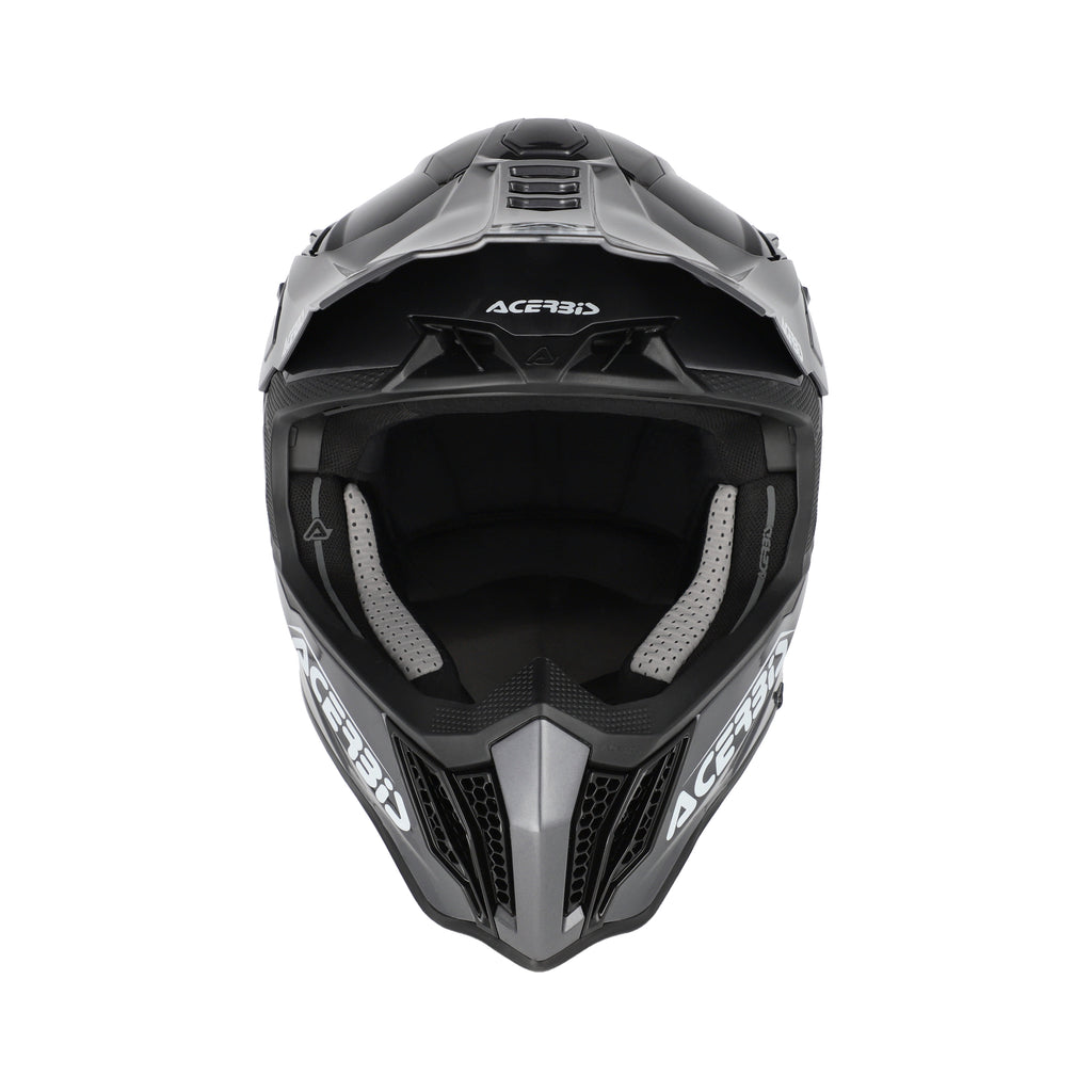 Casque Acerbis Airstrike-X gris cross enduro fibre - arrière