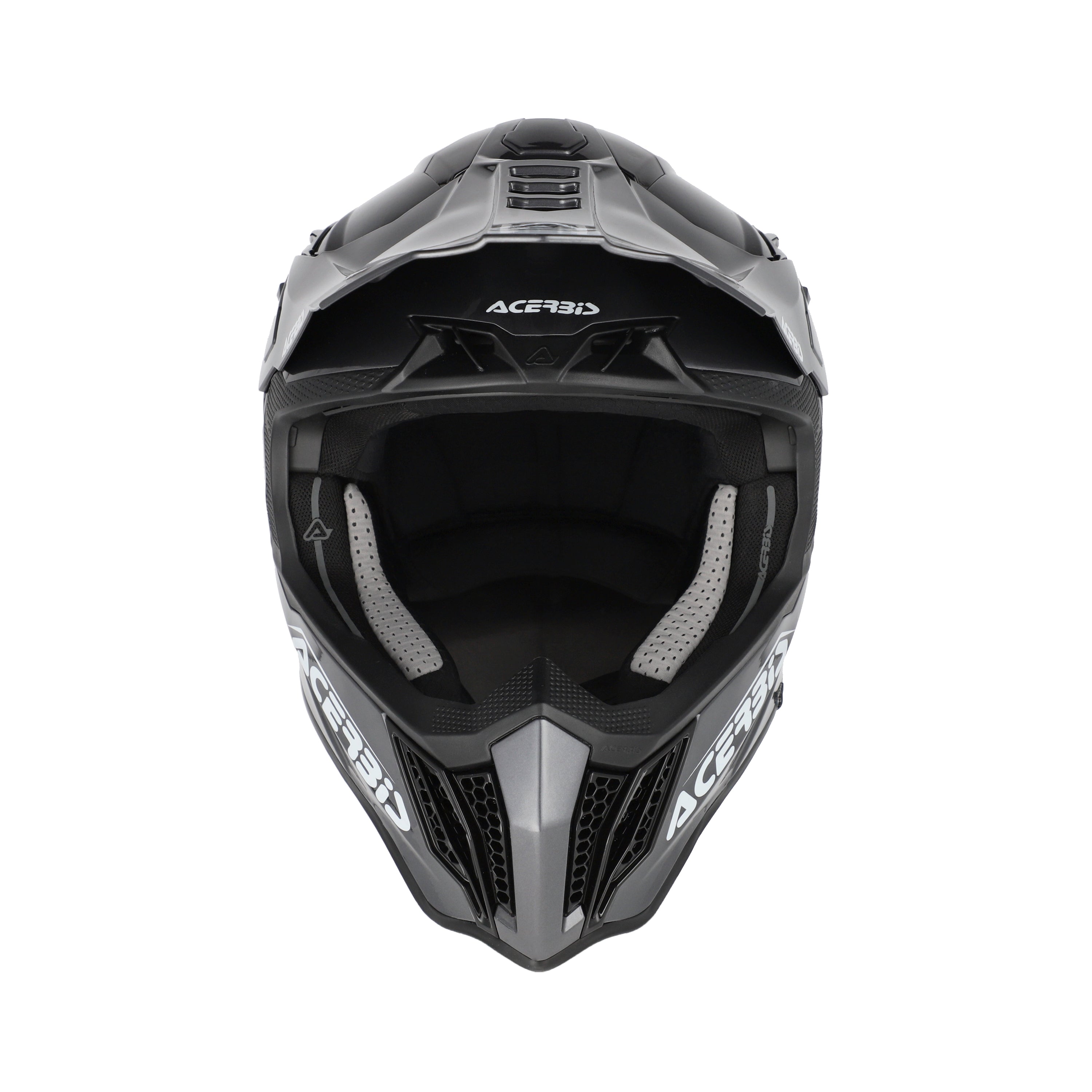 Casque Acerbis Airstrike-X gris cross enduro fibre - arrière