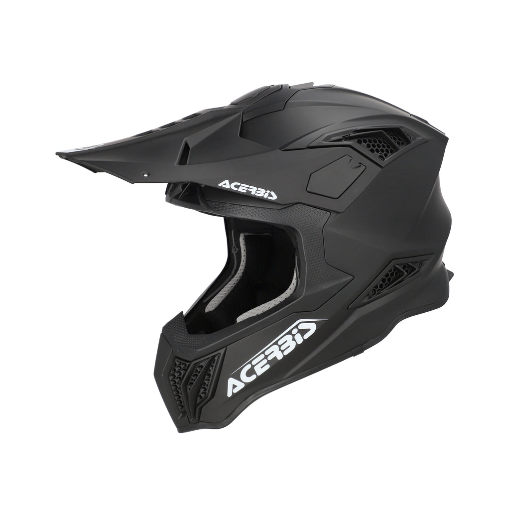 Casque Acerbis Airstrike-X noir cross enduro fibre ECE 22-06 - profil