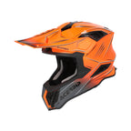 Casque Acerbis Airstrike-X orange/gris cross enduro fibre ECE 22-06 - profil
