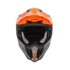 Casque Acerbis Airstrike-X orange/gris cross enduro fibre - arrière
