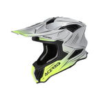 Casque Acerbis Airstrike-X gris/jaune cross enduro fibre ECE 22-06 - profil