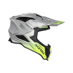 Casque Acerbis Airstrike-X gris/jaune cross enduro fibre ECE 22-06 - face