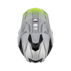 Casque Acerbis Airstrike-X gris/jaune cross enduro fibre - trois-quarts arrière