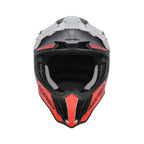 Casque Acerbis Airstrike-X gris/rouge cross enduro fibre - arrière