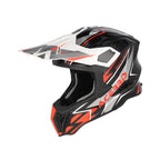Casque Acerbis Airstrike-X noir/orange fluo cross enduro fibre ECE 22-06 - profil