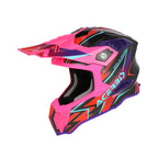 Casque Acerbis Airstrike-X noir/rose cross enduro fibre ECE 22-06 - profil