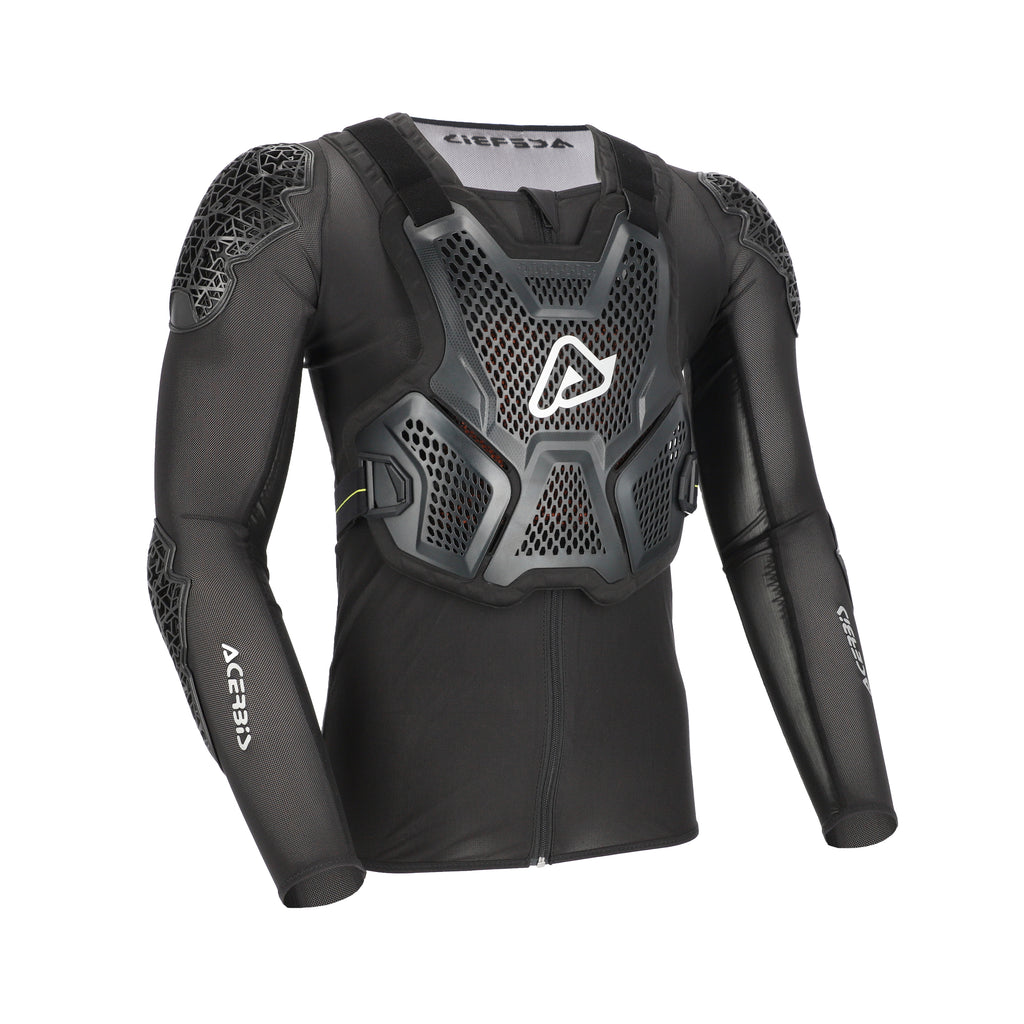 Acerbis P035 gilet de protection intégral moto cross enduro noir - vue face