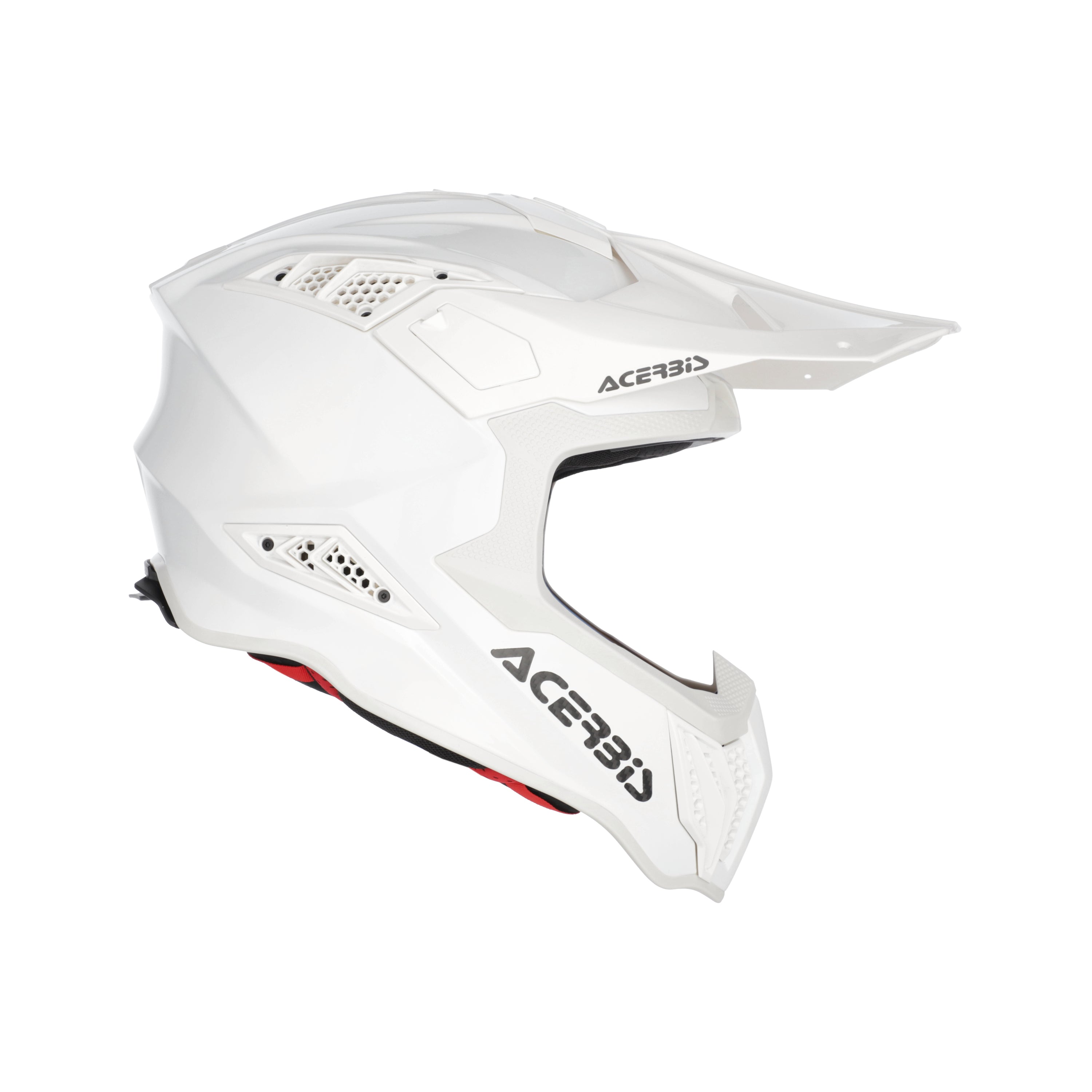 Casque Acerbis Airstrike FIM Racing#2 blanc cross enduro carbone ECE 22-06 - profil