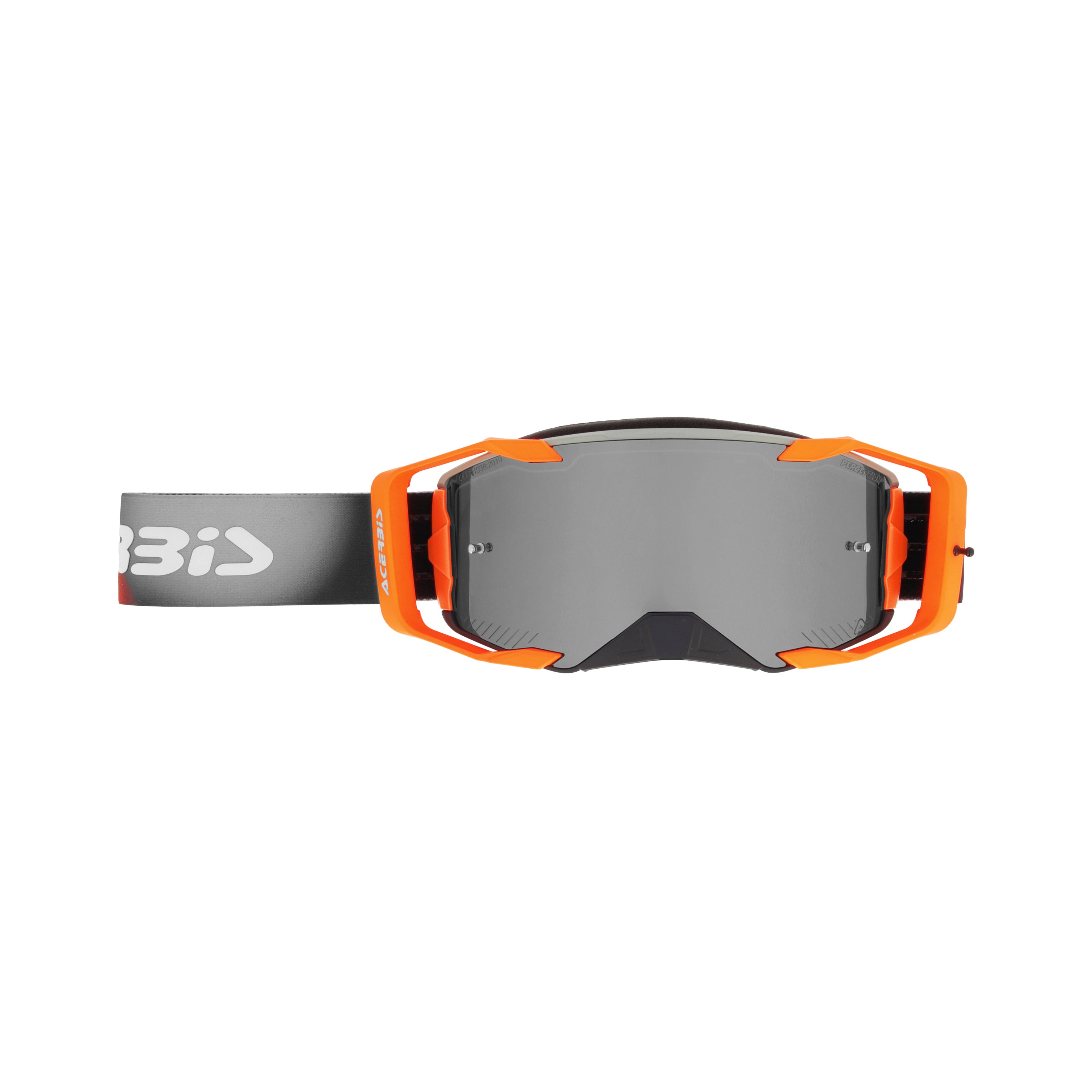 Masque Acerbis Vortex Mirror orange/gris cross enduro écran miroir - face