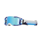 Masque Acerbis Vortex Mirror blanc/bleu cross enduro écran miroir - profil