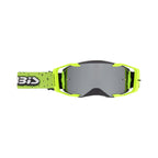 Masque Acerbis Vortex Mirror noir/jaune fluo cross enduro écran miroir - face