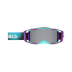 Masque Acerbis Vortex Mirror turquoise cross enduro écran miroir - face