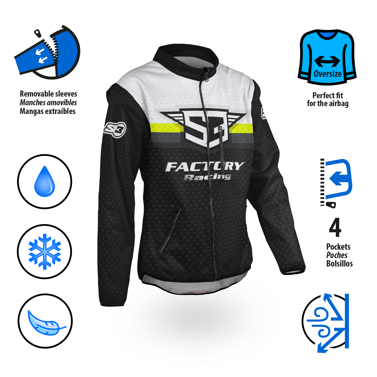 Veste Enduro Gladiator Bleu S3 PARTS