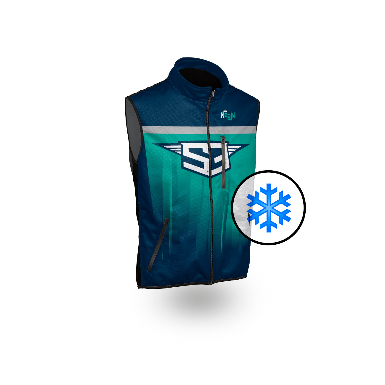 Veste sans Manche Neon Bleu S3 PARTS