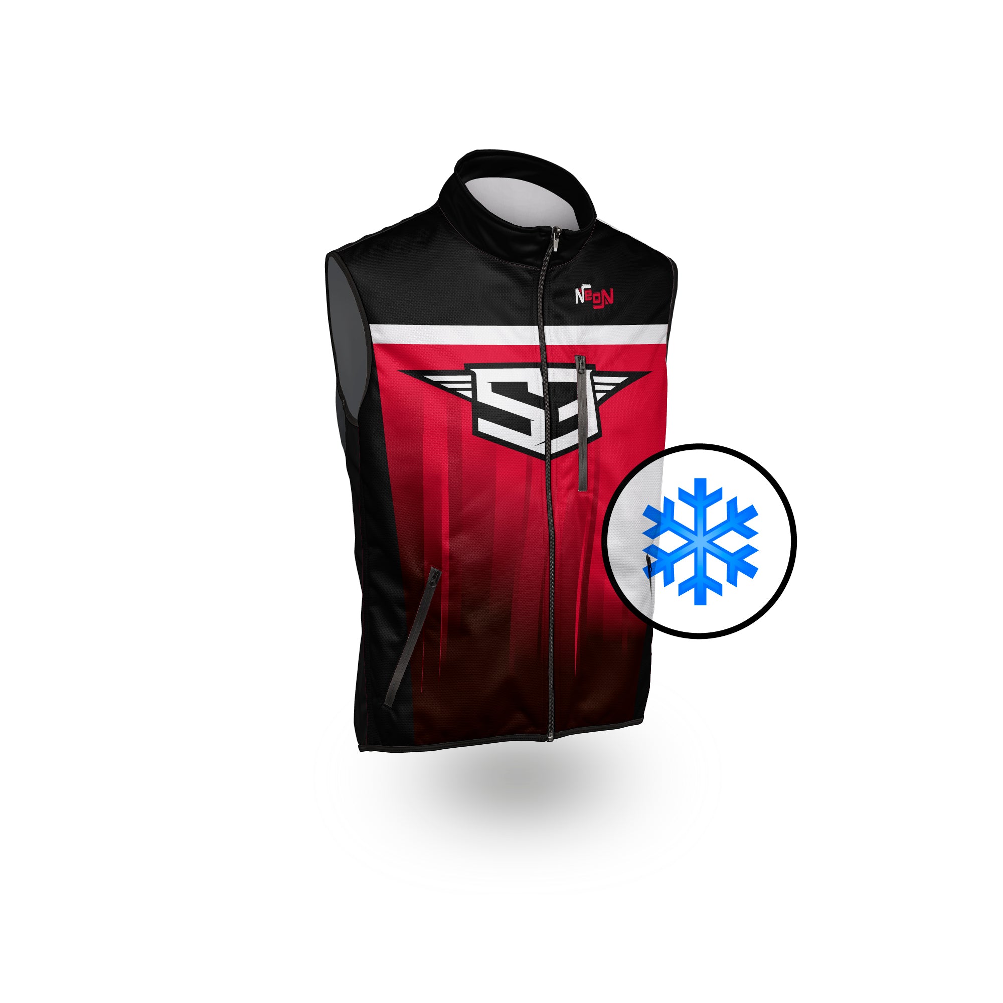 Veste sans Manche Neon Rouge S3 PARTS