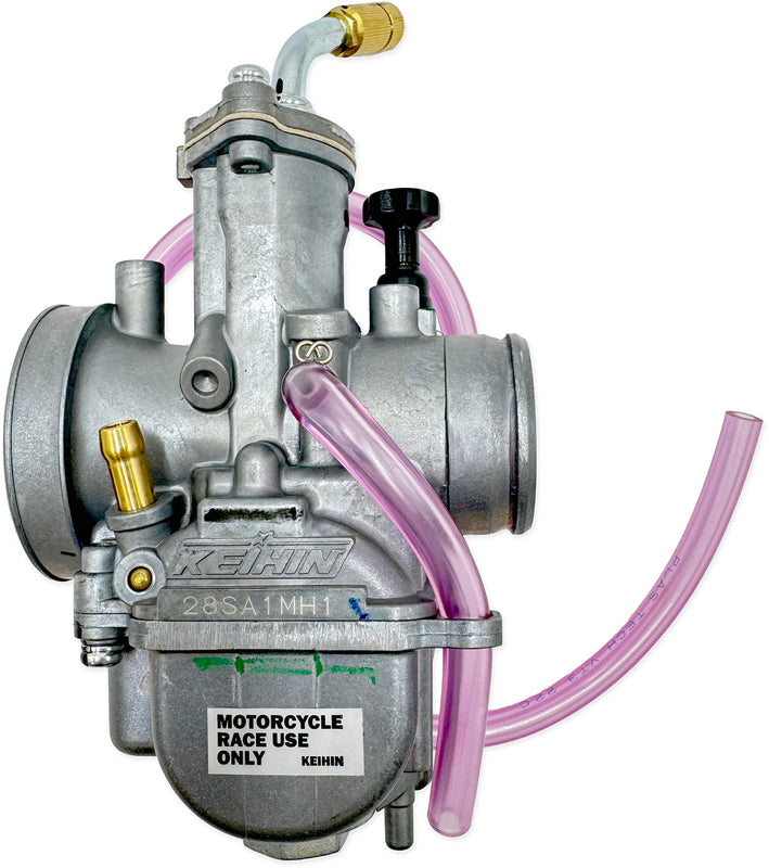 Carburateur Keihin PWK28 standard boisseau chromé vis de ralenti à gauche 2 temps cross enduro - vue principale