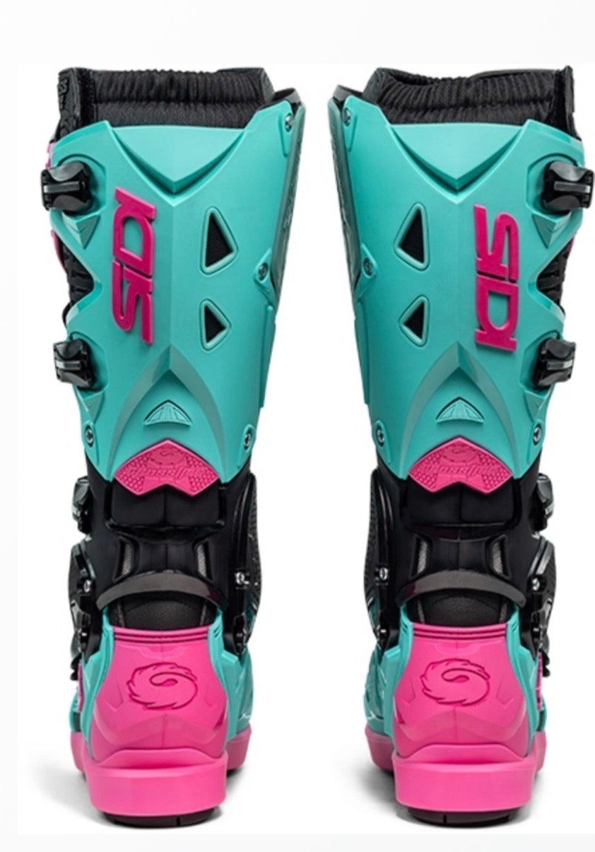 Bottes Sidi Crossfire 3 SRS Turquoise / Rose