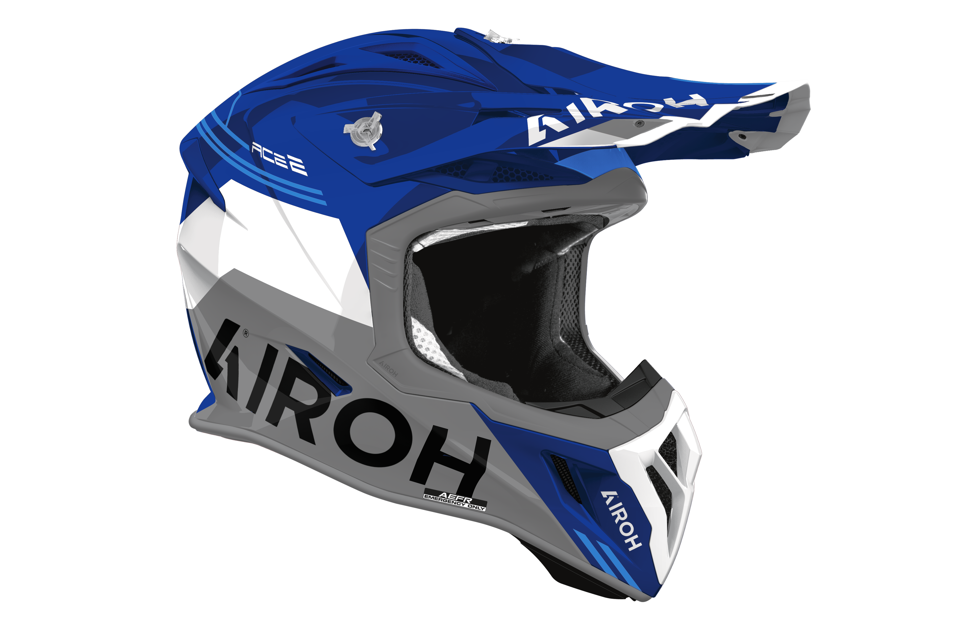 Casque Aviator Ace 2 Bleu Gris AIROH