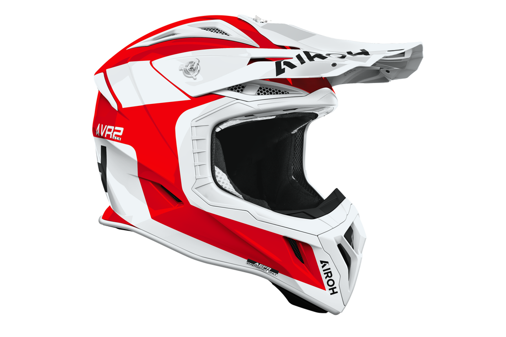 Casque Aviator Ace 2 Rouge Blanc AIROH