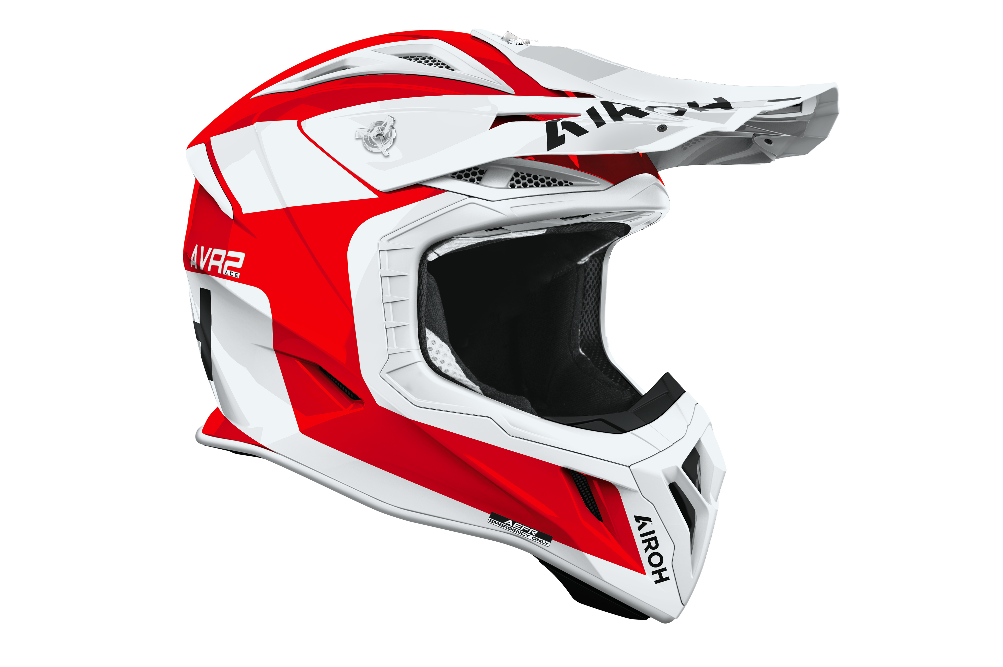 Casque Aviator Ace 2 Rouge Blanc AIROH
