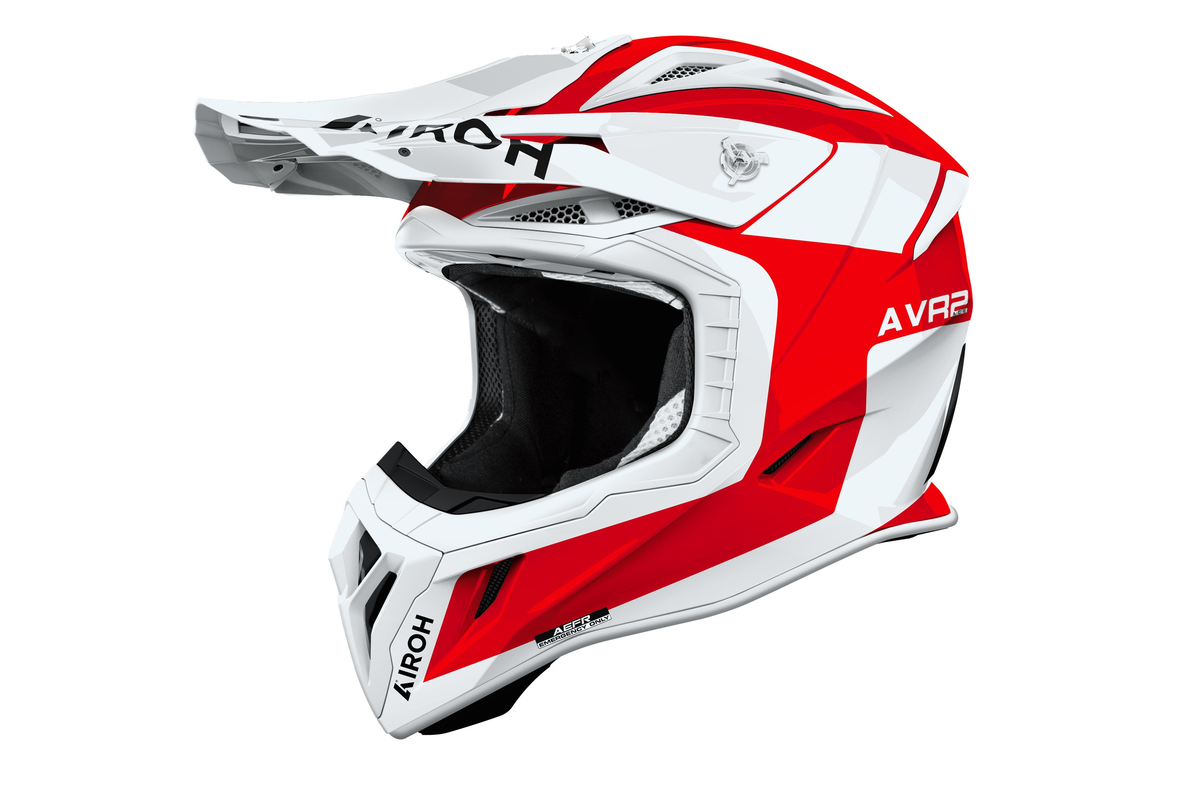 Casque Aviator Ace 2 Rouge Blanc AIROH