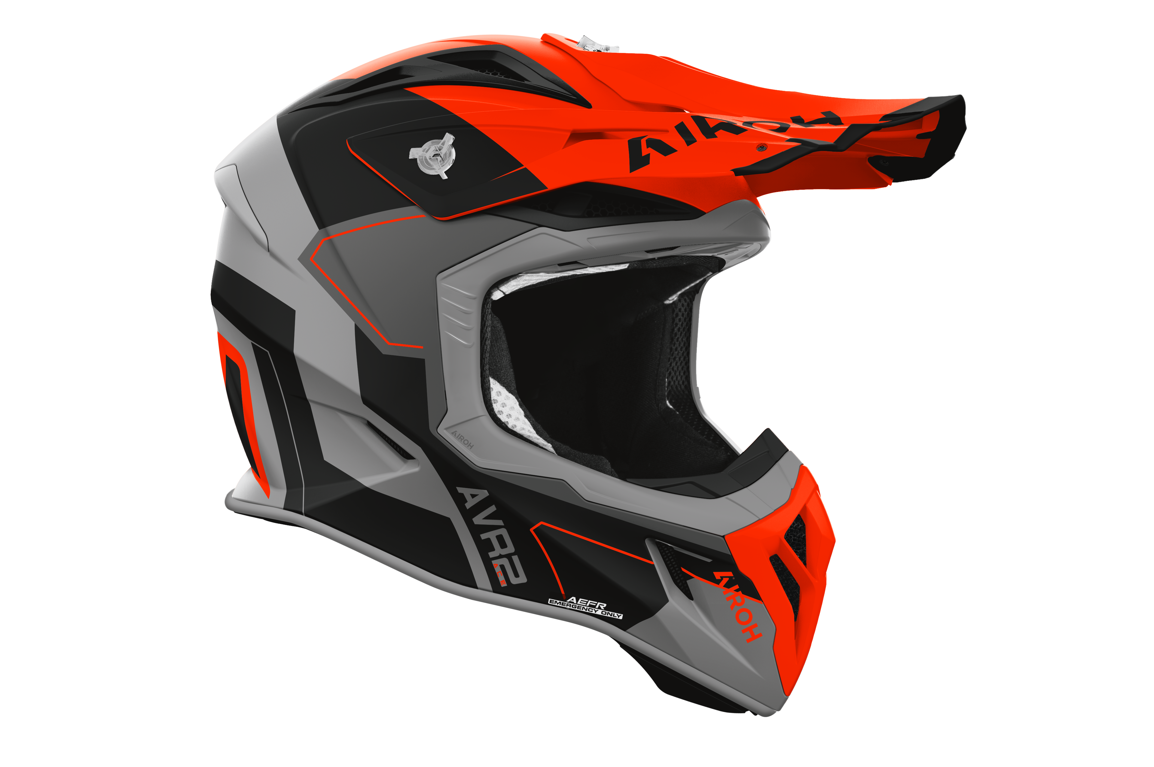 Casque Aviator Ace 2 Orange Blanc Noir AIROH