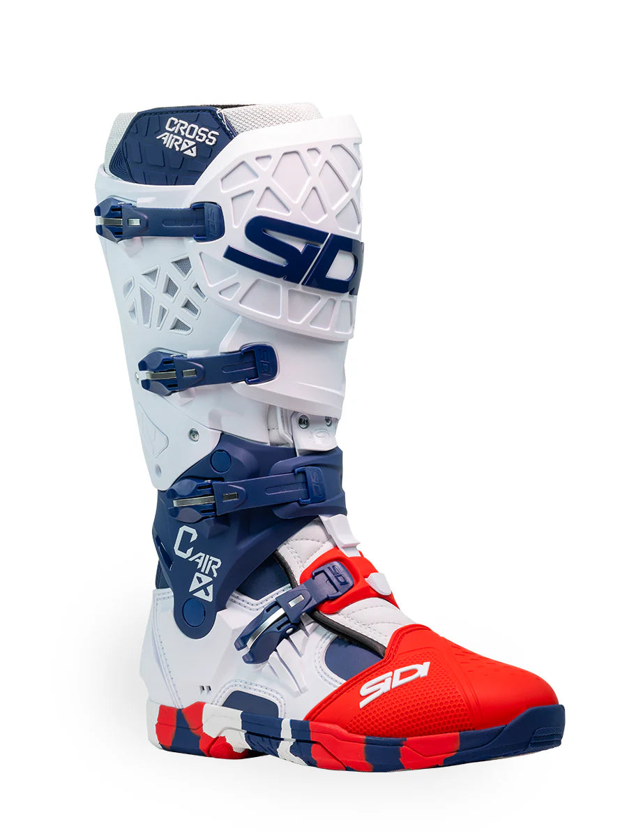 Botte CrossAir X Bleu Blanche Rouge SIDI