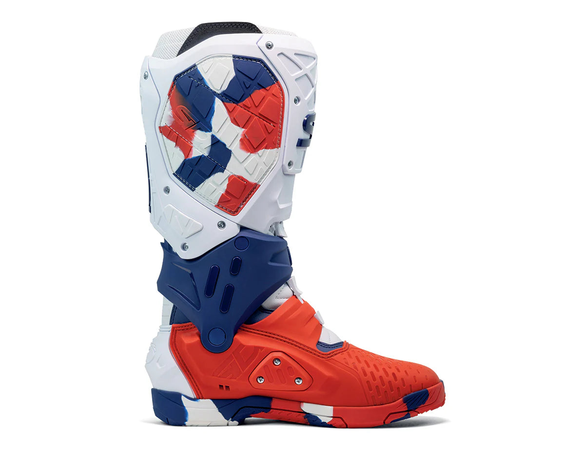 Botte CrossAir X Bleu Blanche Rouge SIDI