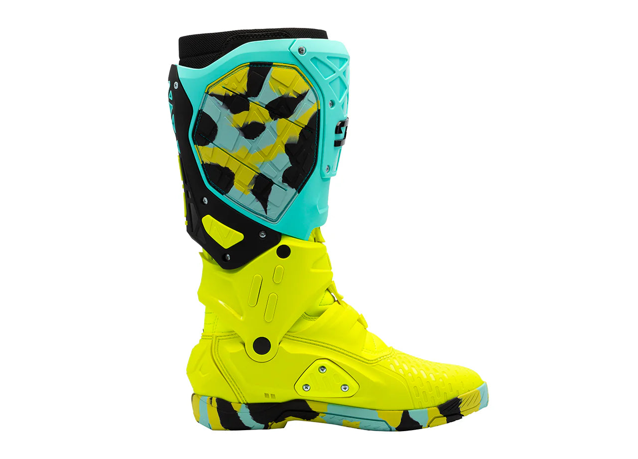 Botte CrossAir X Bleu Jaune SIDI